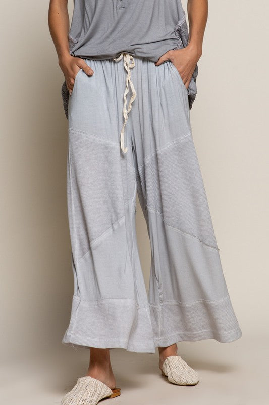 Loose Knit Culotte Pants