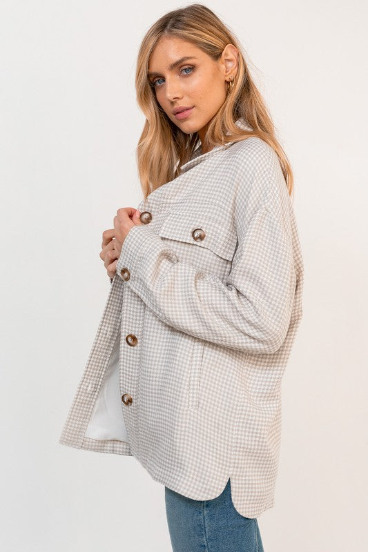 Pocket Detail Oversized Jacket