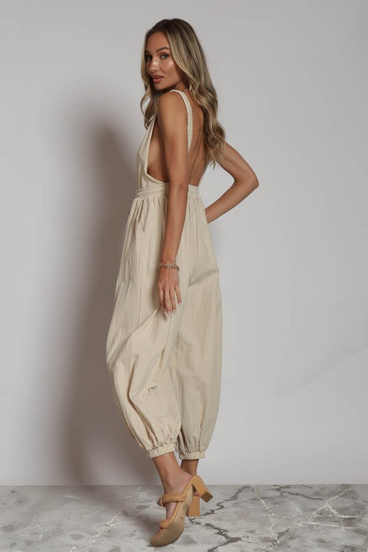Tan Jumpsuit