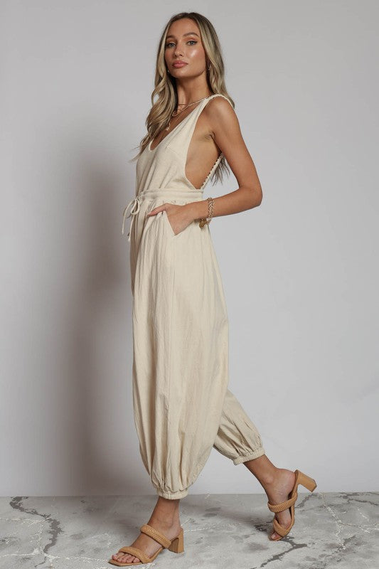 Tan Jumpsuit