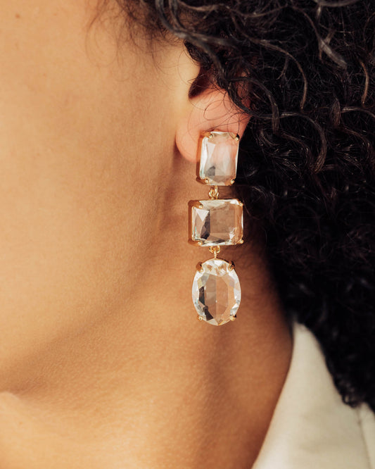 Clear Dangle Earrings