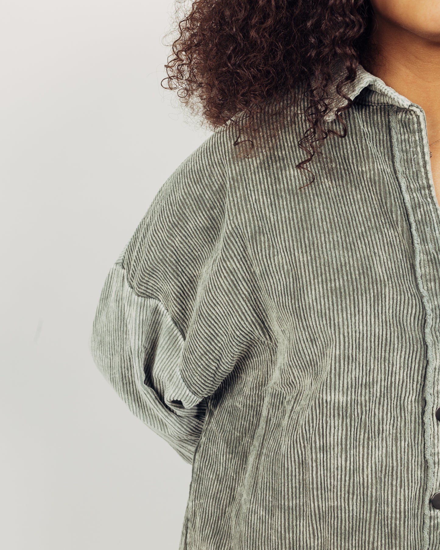 Moss Corduroy Shacket
