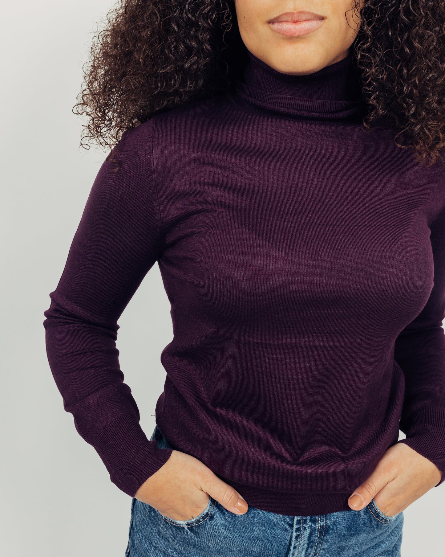 Malt Turtleneck || Purple