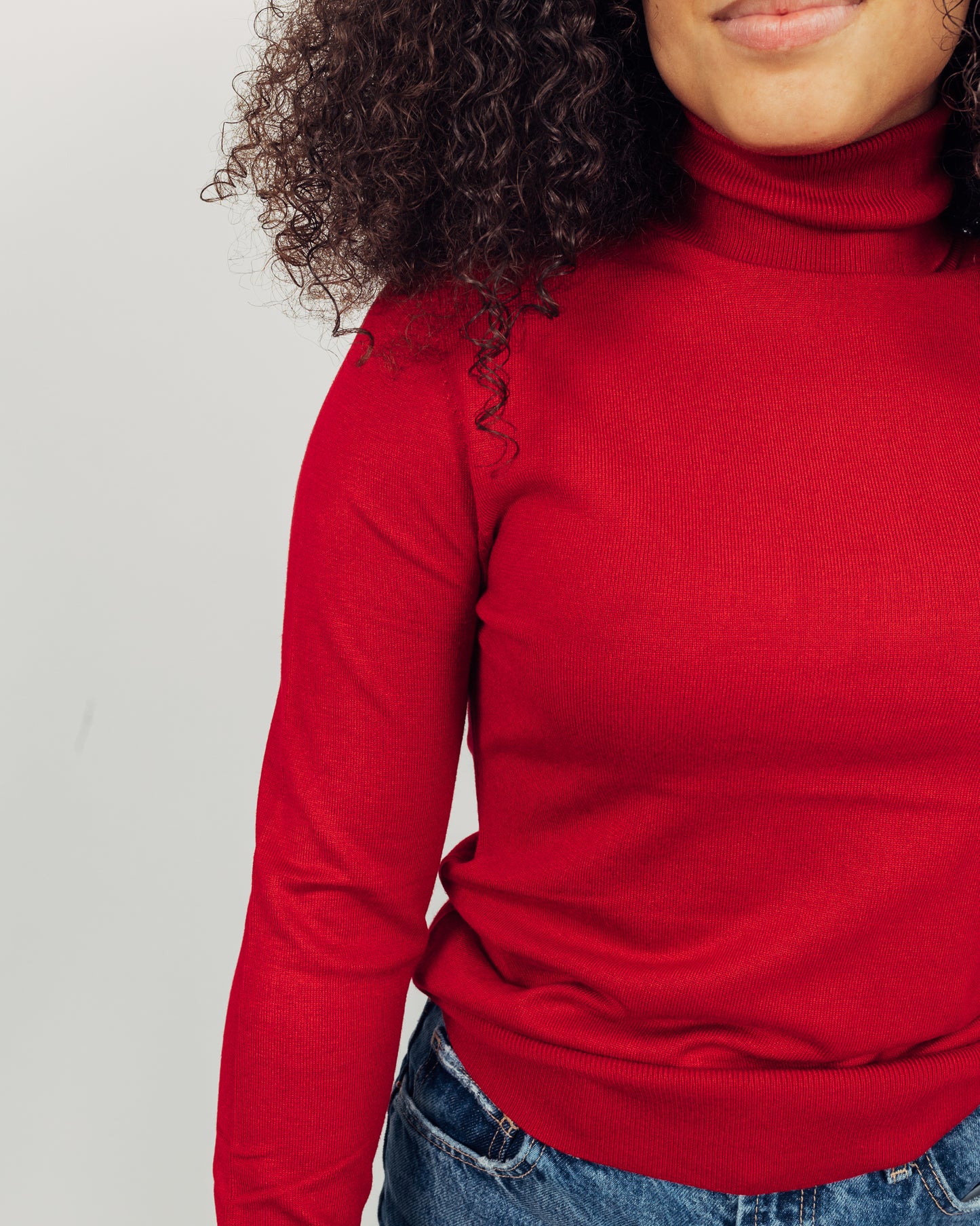 Malt Turtleneck || Red