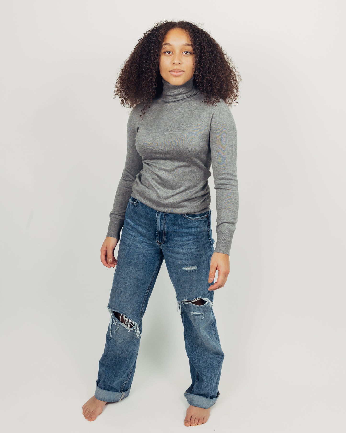 Malt Turtleneck || Gray