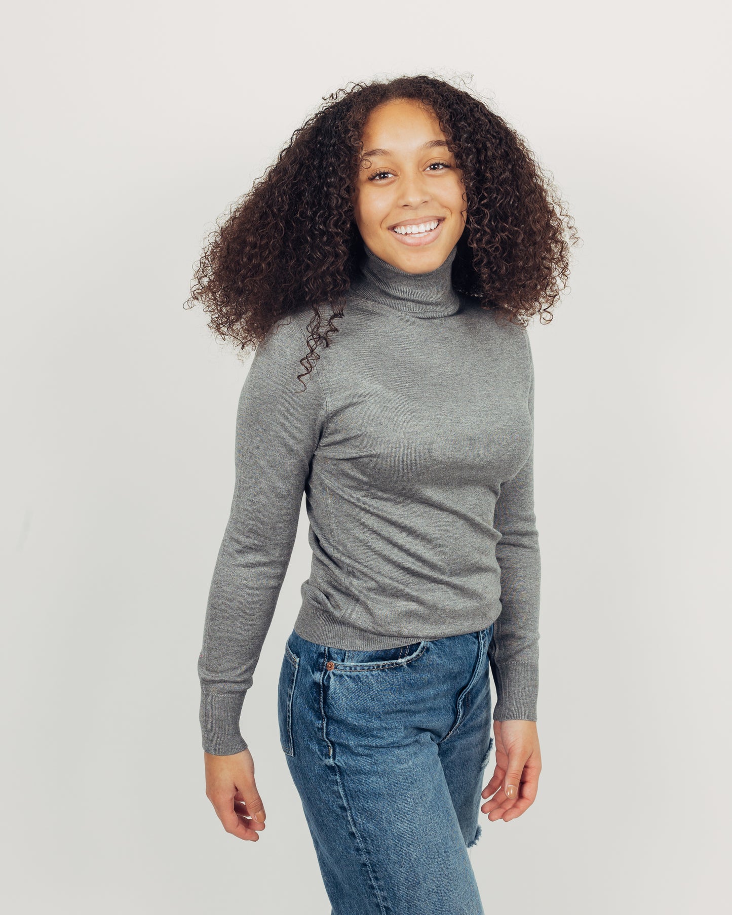 Malt Turtleneck || Gray