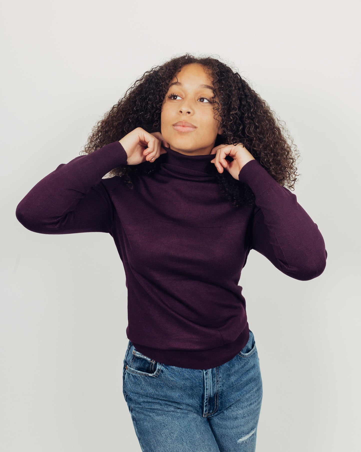 Malt Turtleneck || Purple