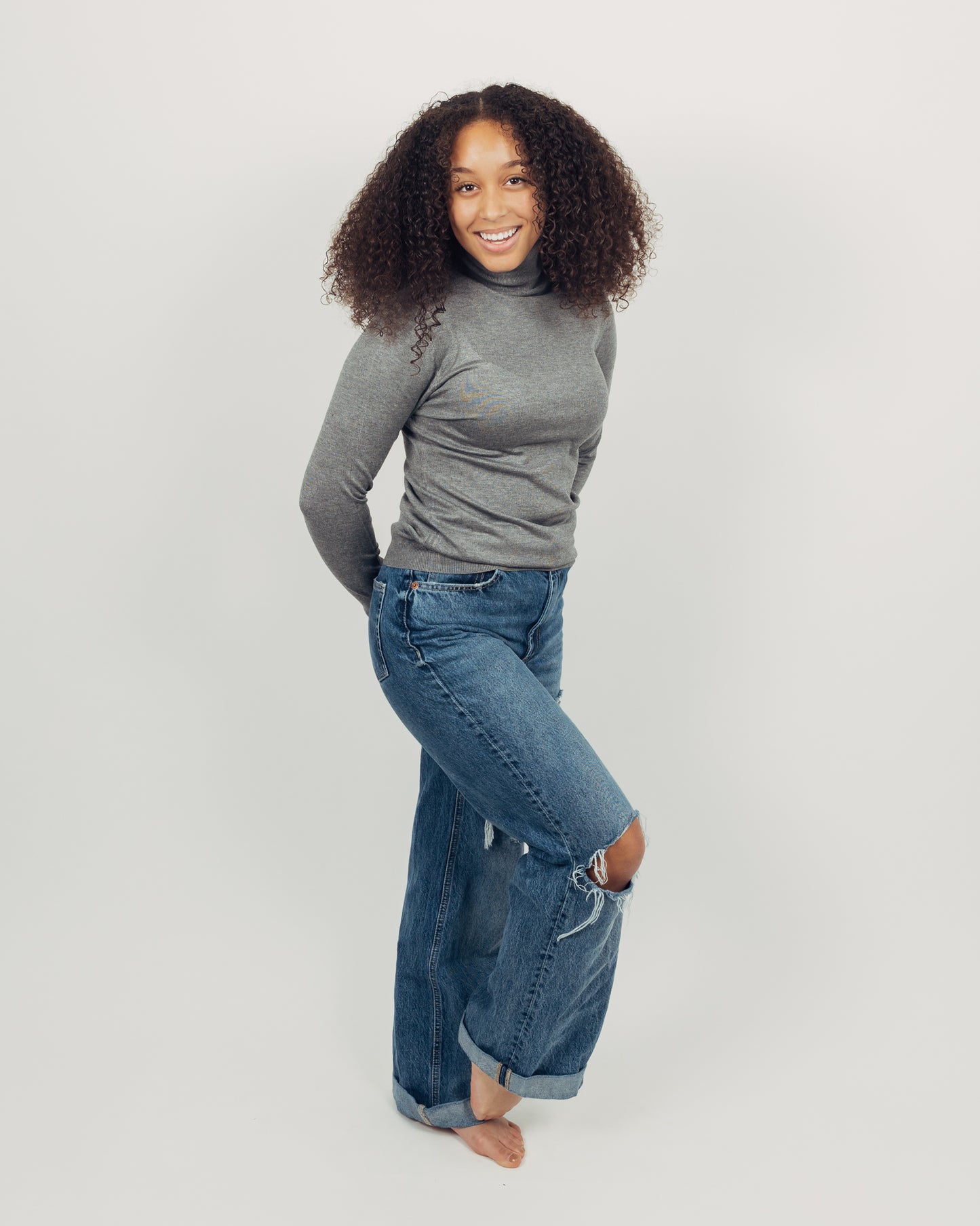 Malt Turtleneck || Gray