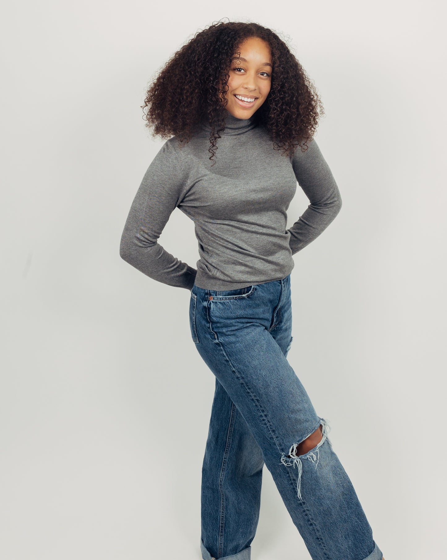 Malt Turtleneck || Gray
