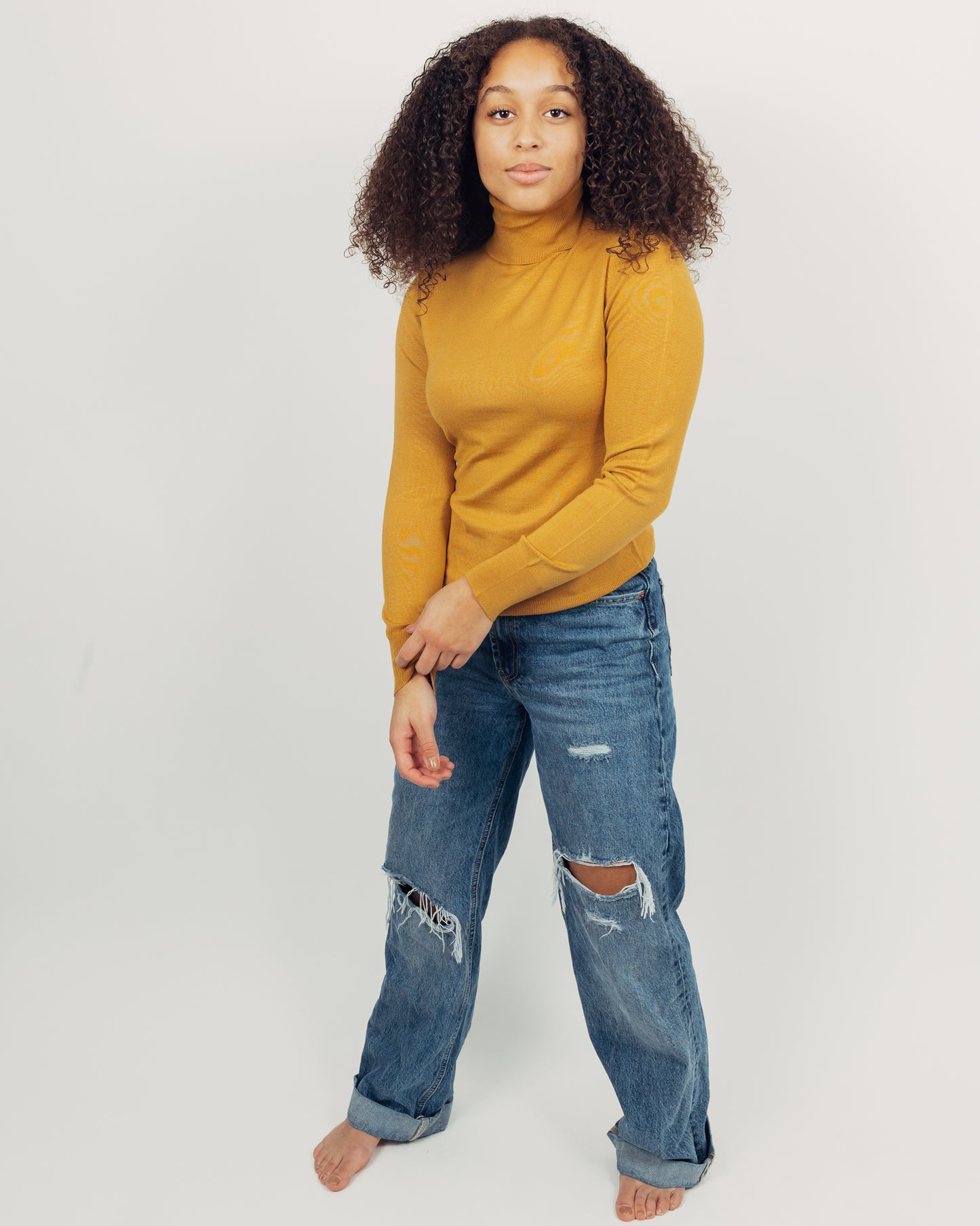 Malt Turtleneck || Mustard