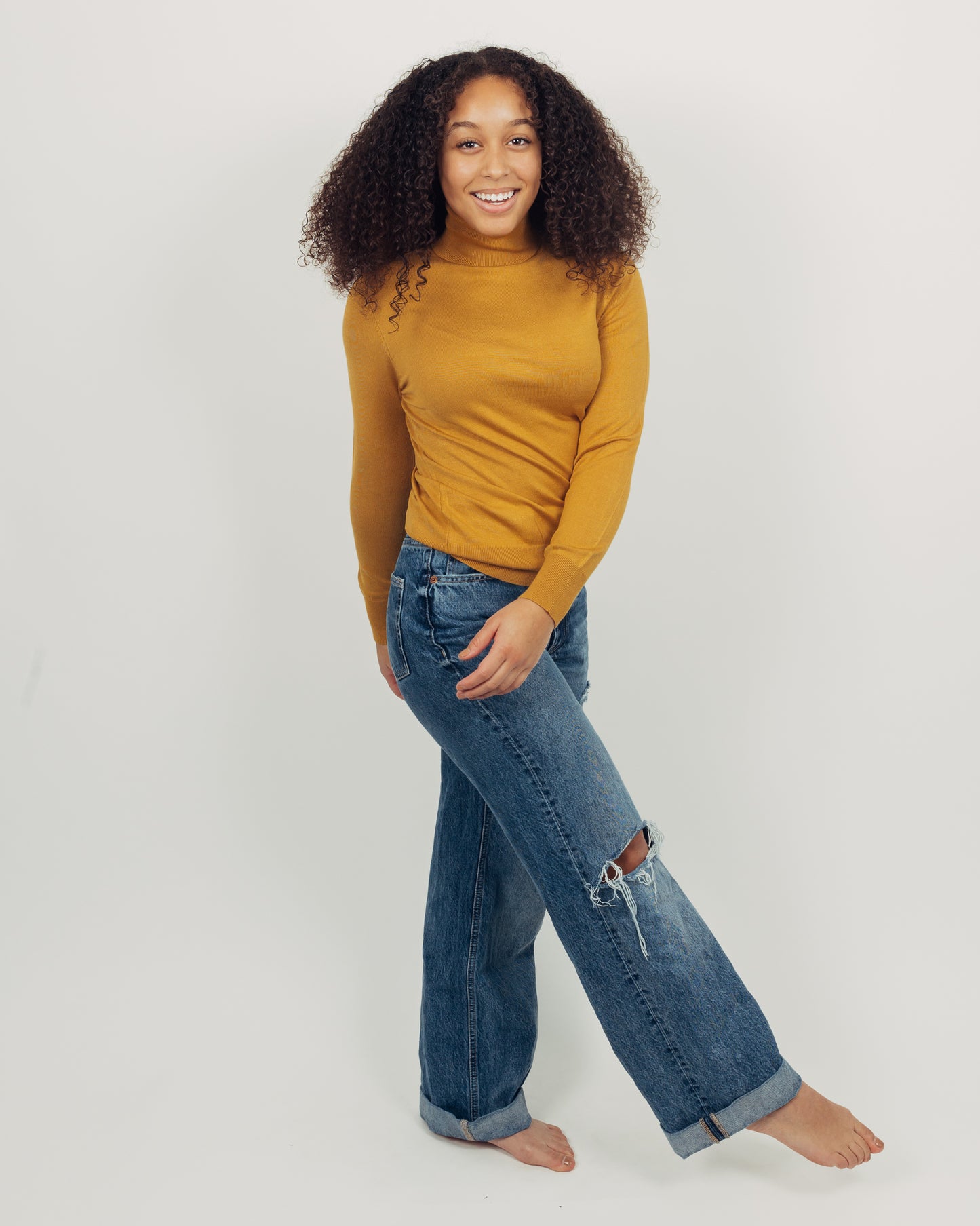 Malt Turtleneck || Mustard