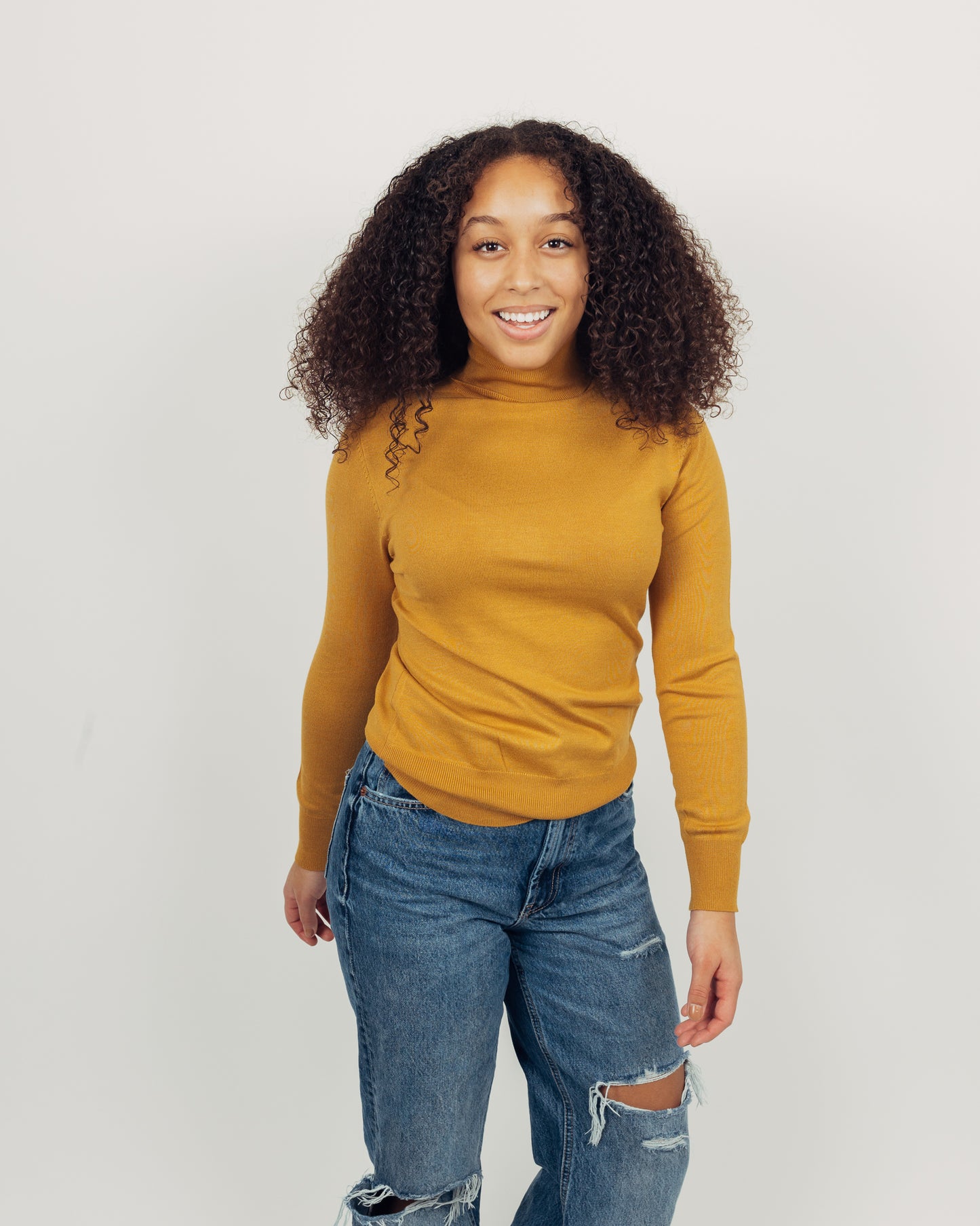 Malt Turtleneck || Mustard