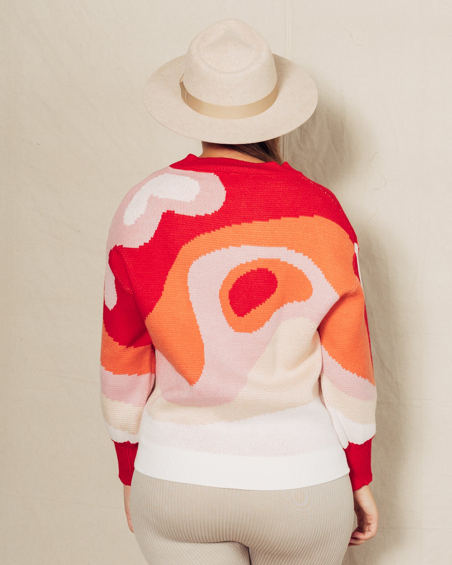 Wave Sweater || Pink