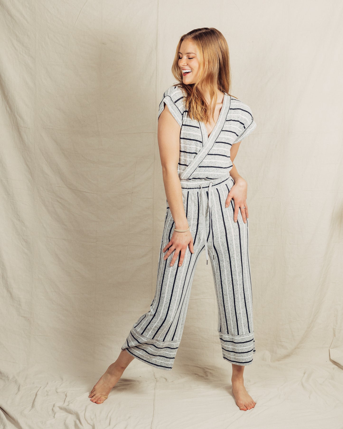 Striped Jumpsuit
