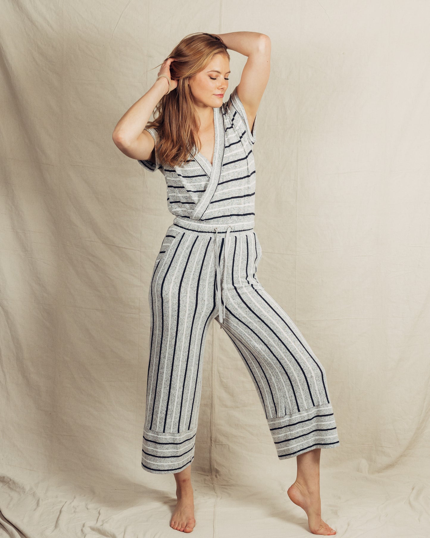 Striped Jumpsuit