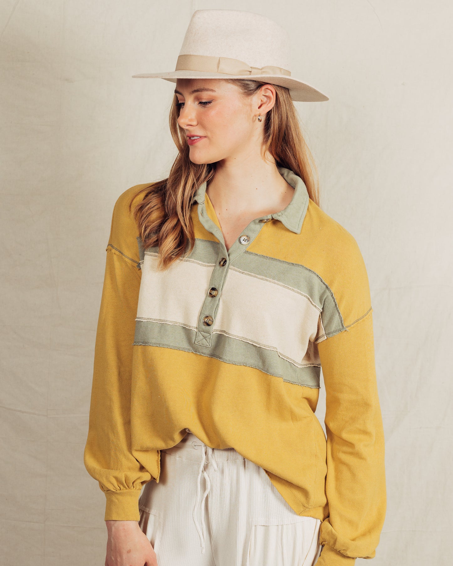 Rugby Shirt || Mustard