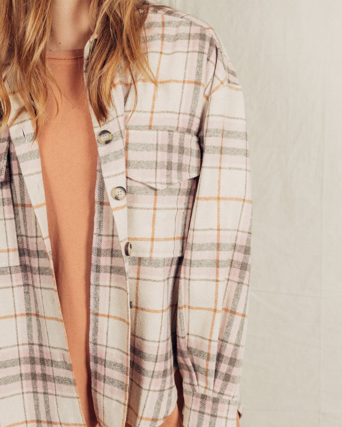 Pink Flannel Shacket