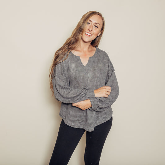 Ginger Top | Charcoal