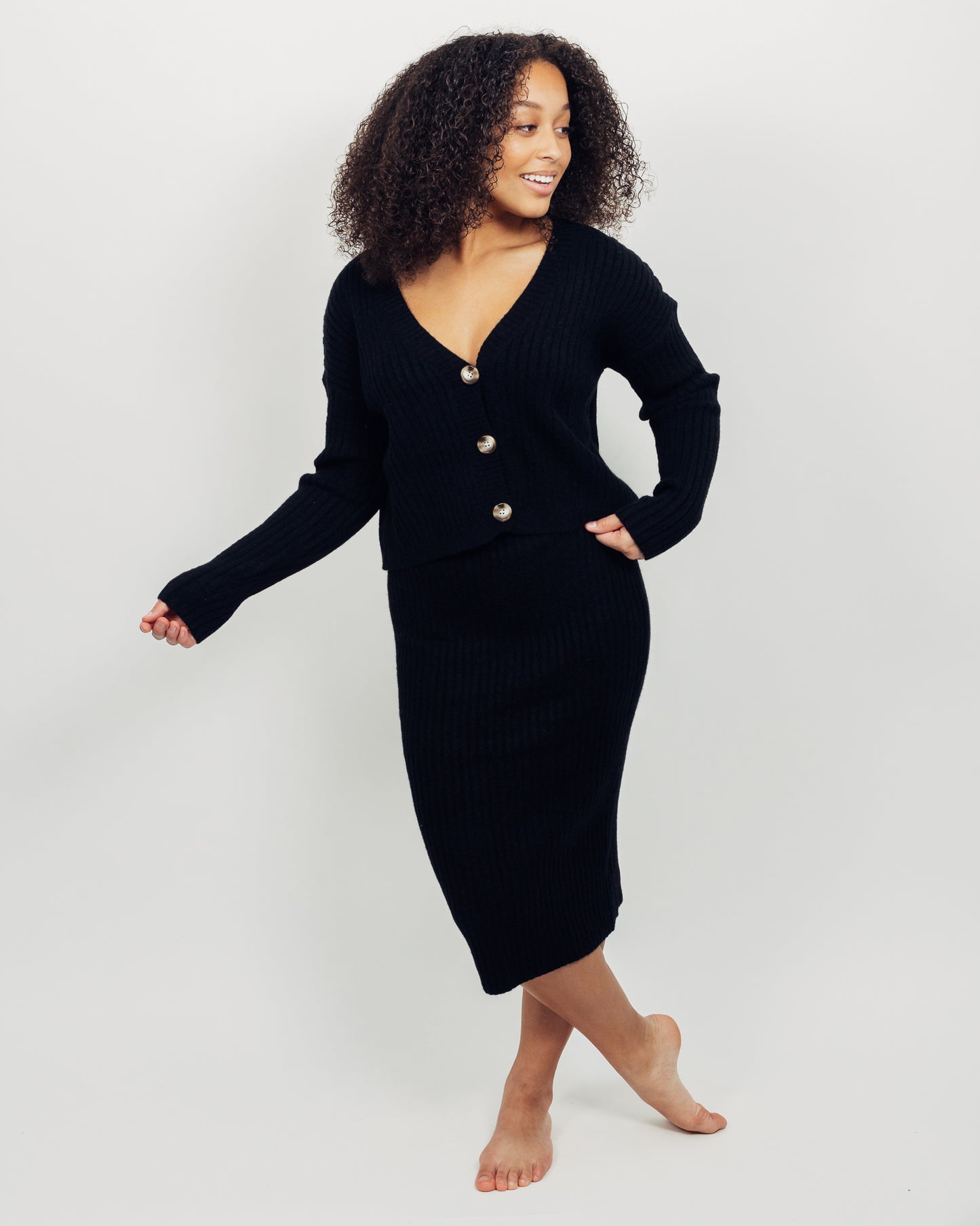 Briana Skirt + Cardigan Set