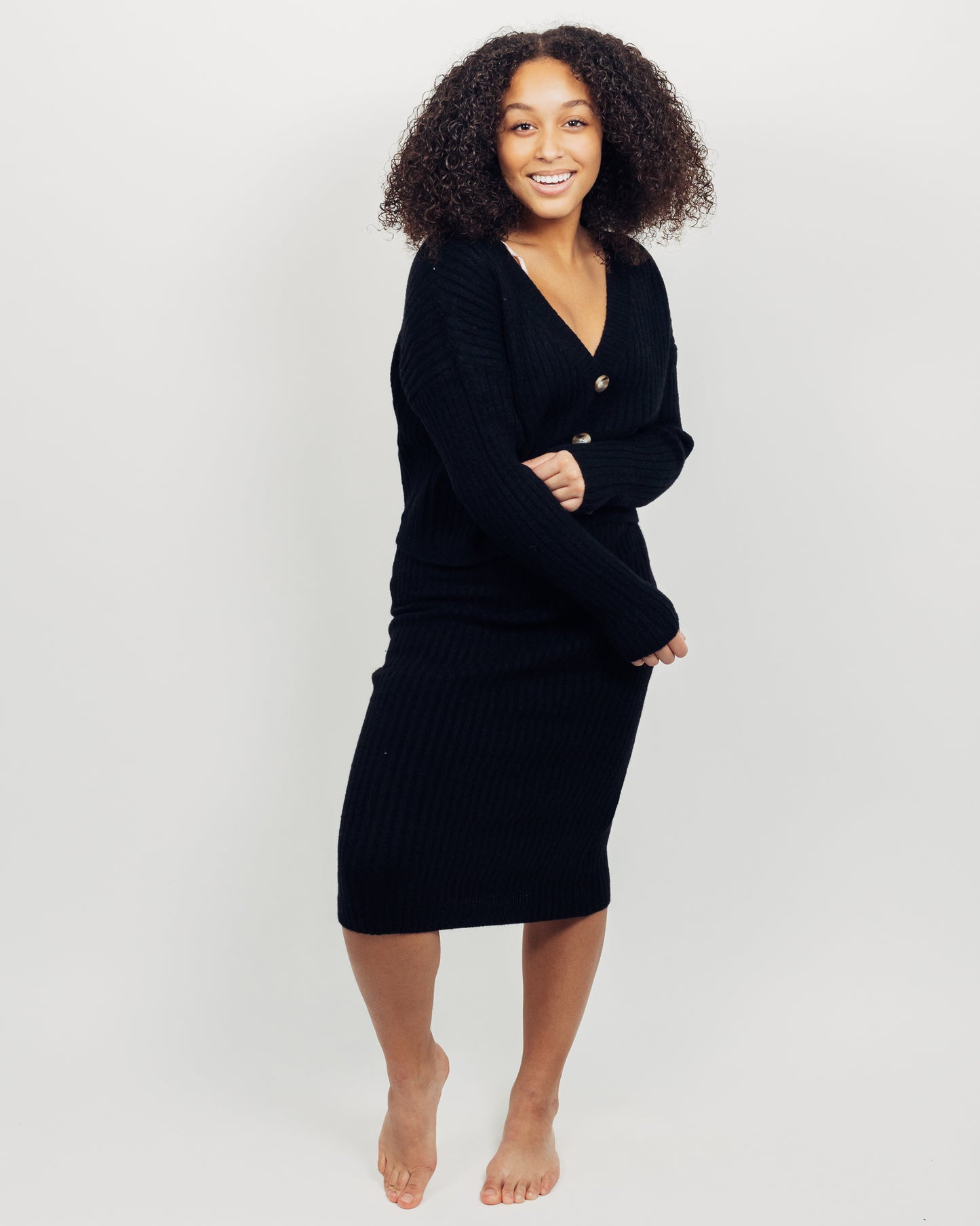 Briana Skirt + Cardigan Set