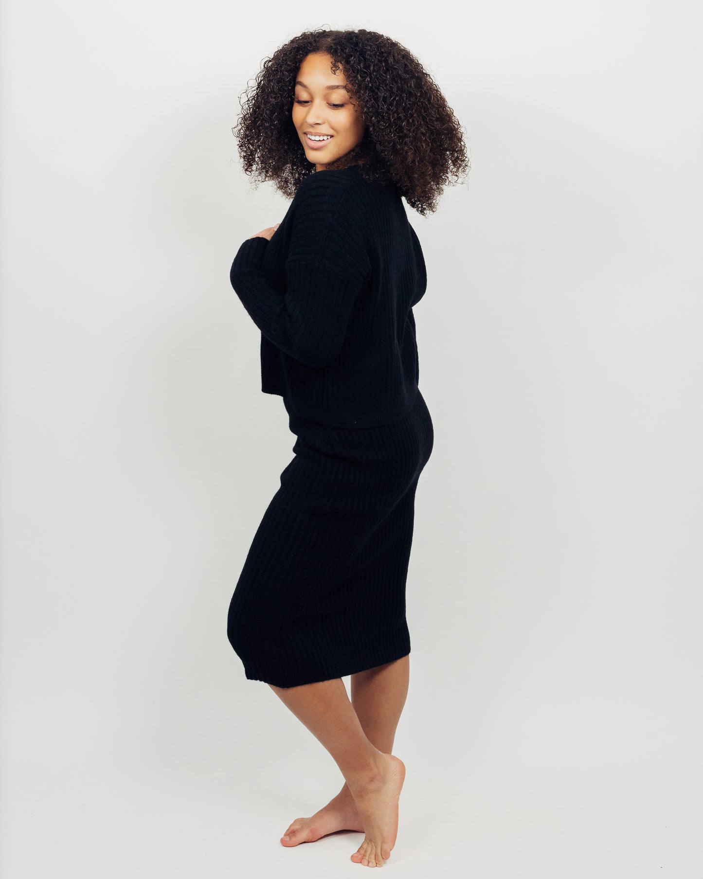 Briana Skirt + Cardigan Set