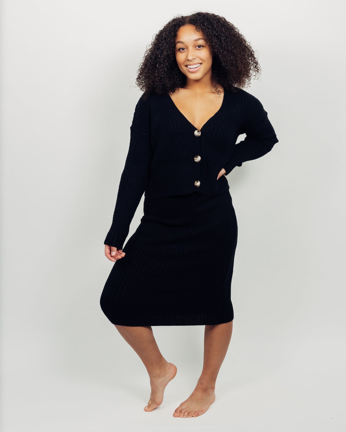 Briana Skirt + Cardigan Set