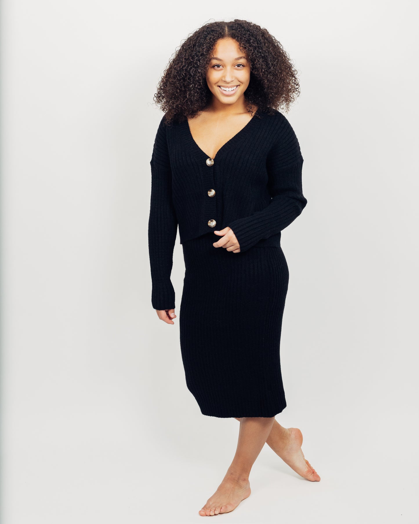 Briana Skirt + Cardigan Set