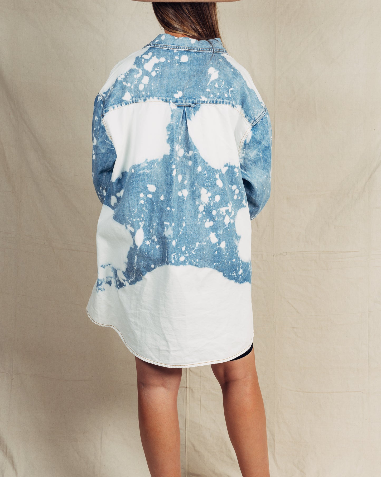 Splotch Denim Shacket