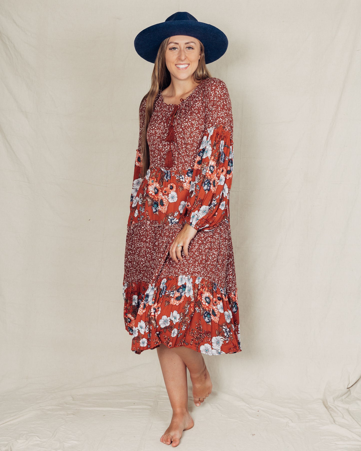 Tess Dress || Rust