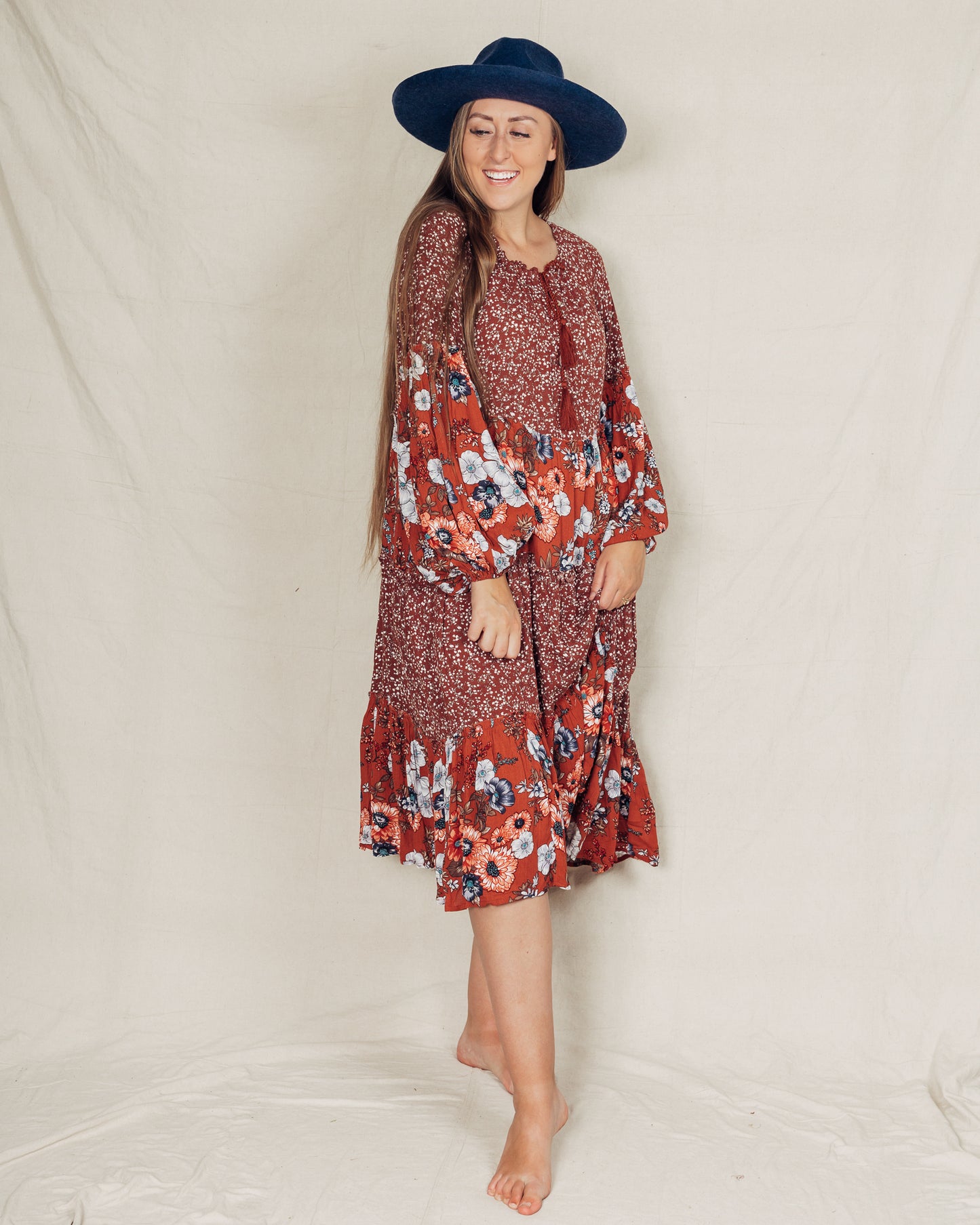 Tess Dress || Rust