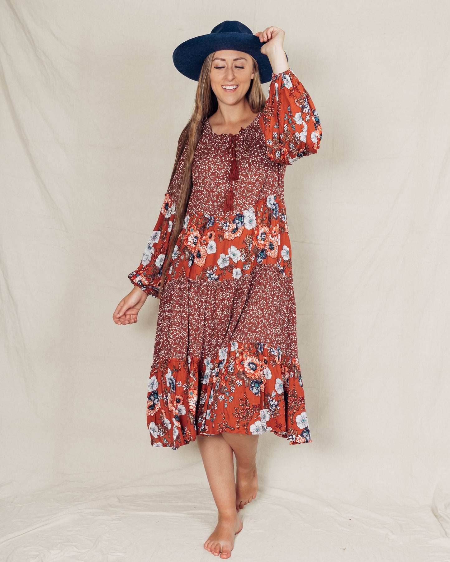 Tess Dress || Rust