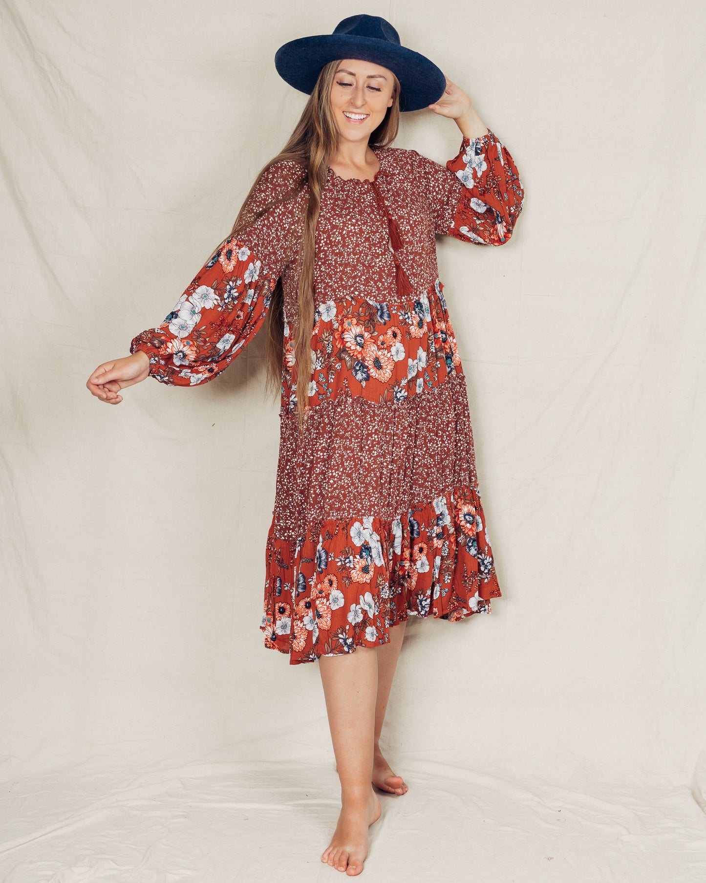 Tess Dress || Rust