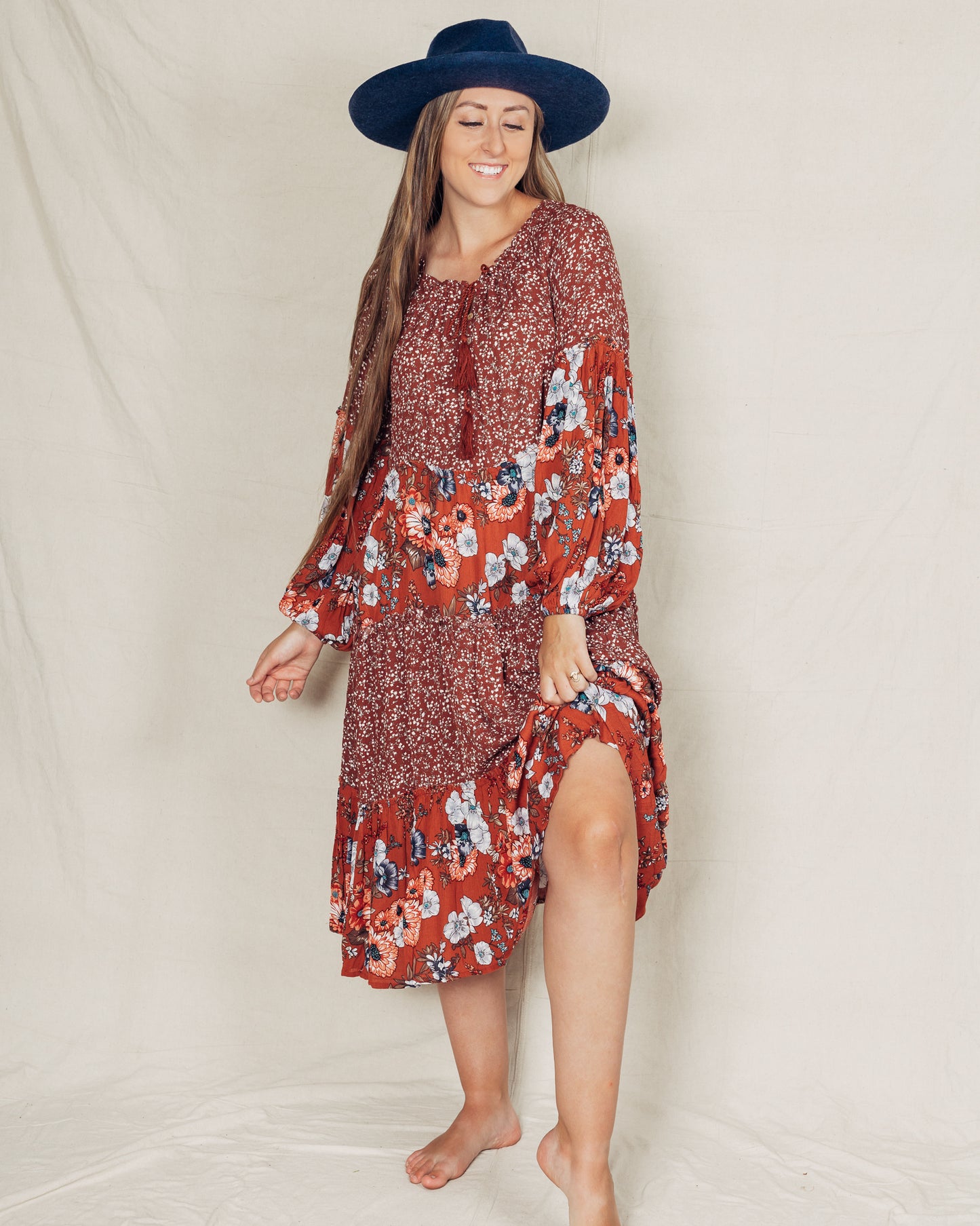 Tess Dress || Rust