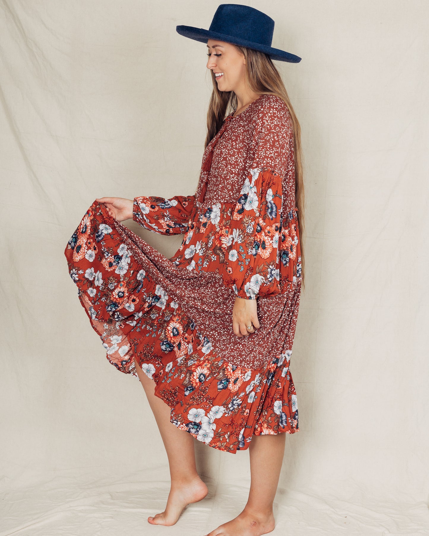 Tess Dress || Rust