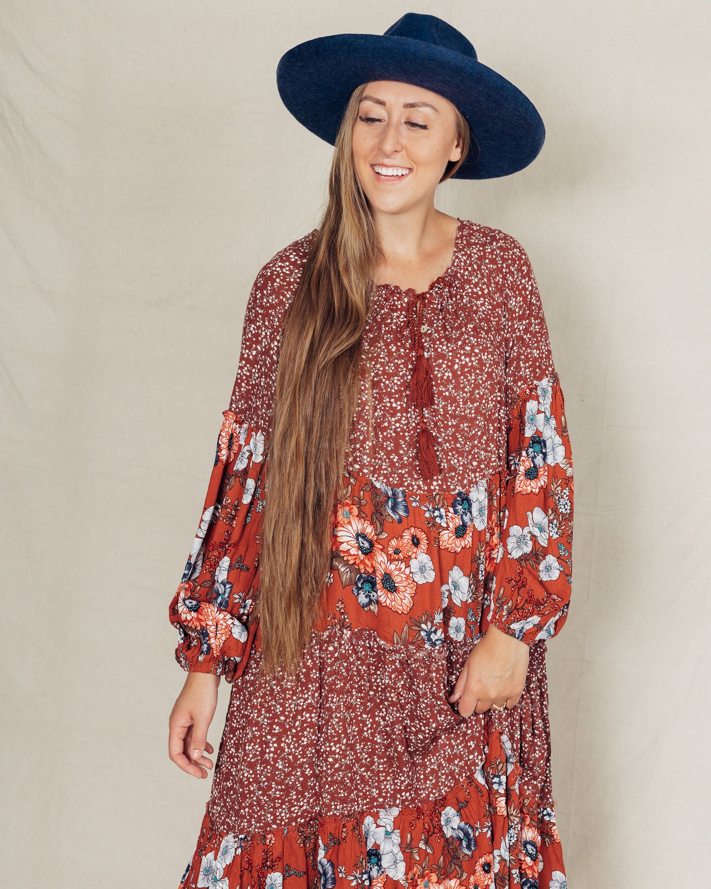 Tess Dress || Rust