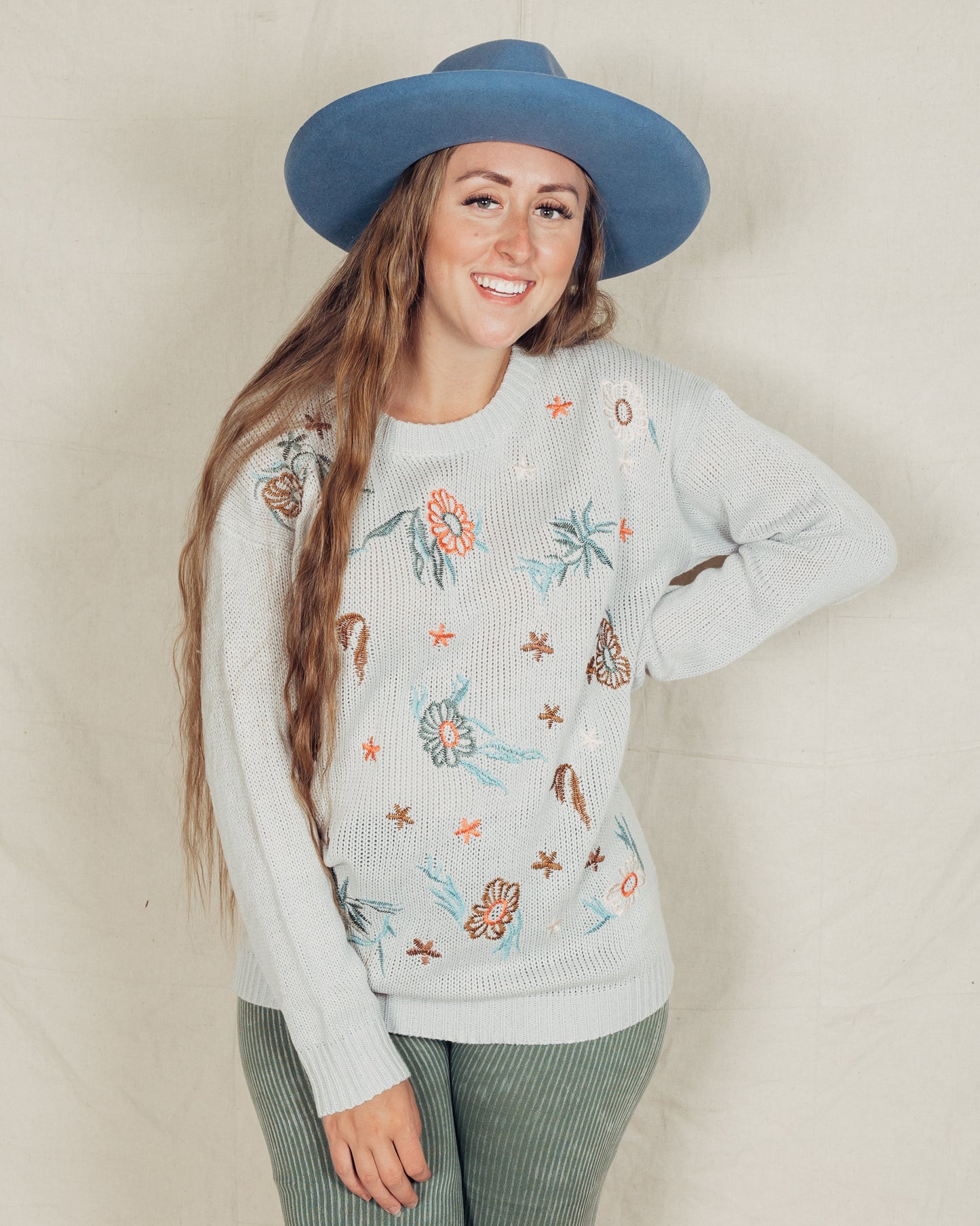 Embroidered Sweater