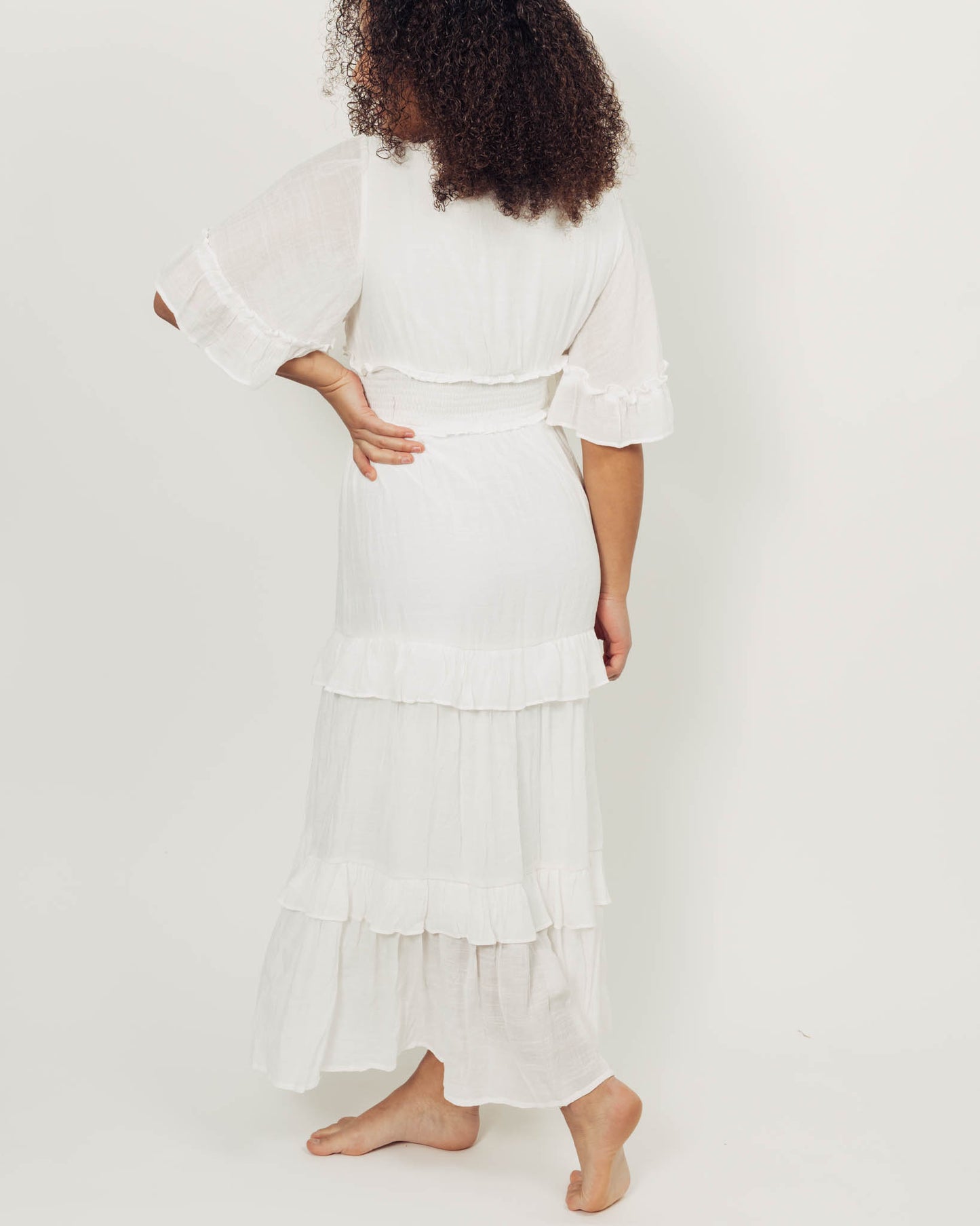 Harlow Dress || White