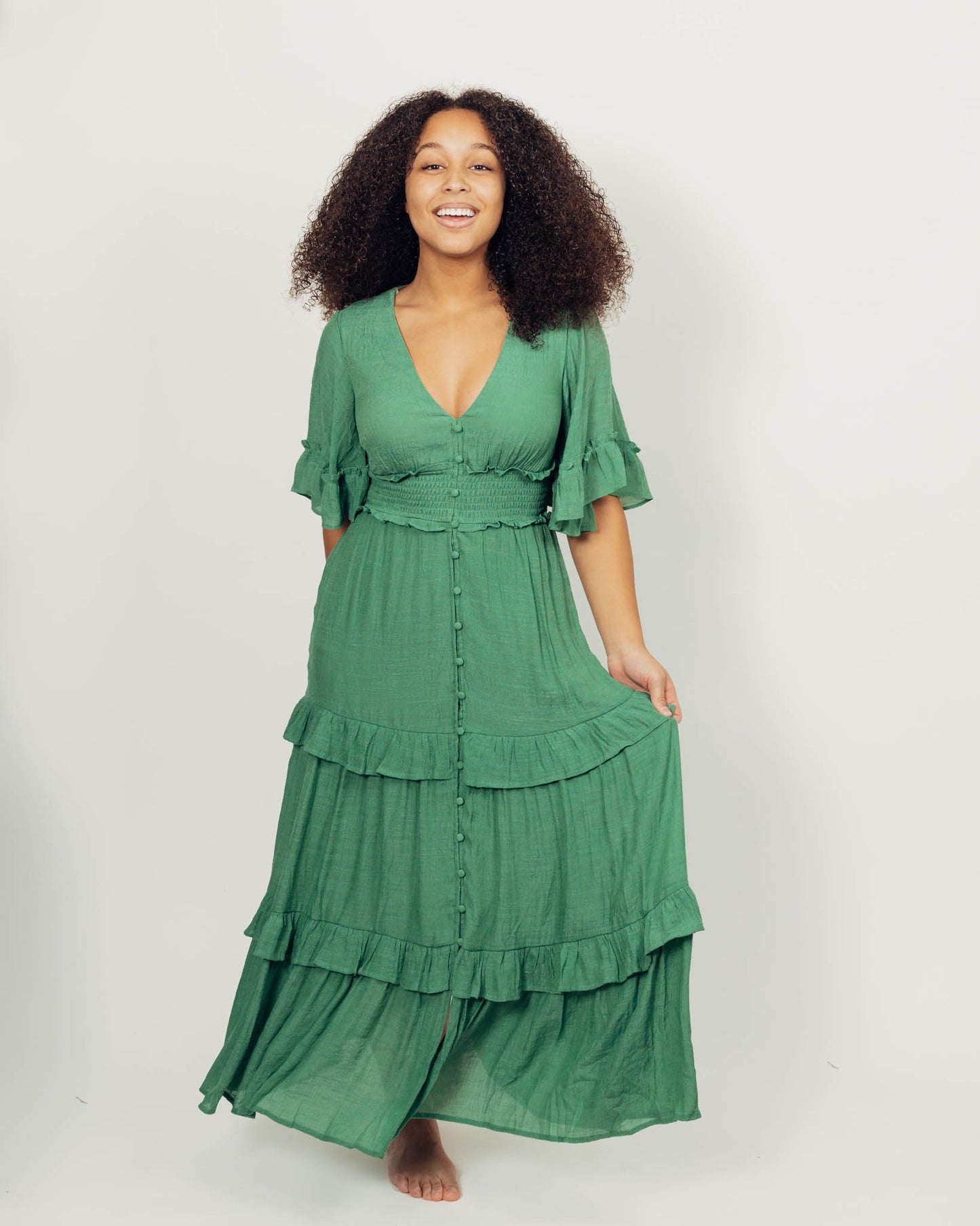 Harlow Dress || Green