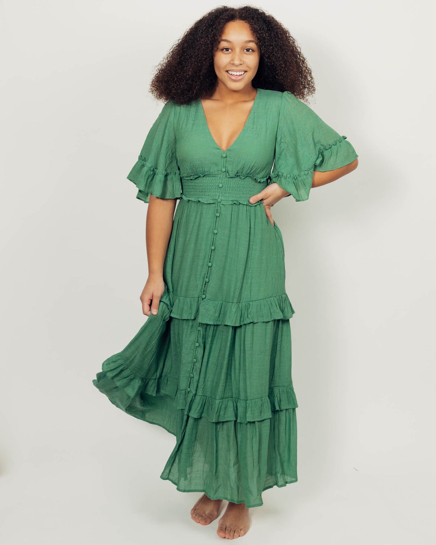 Harlow Dress || Green