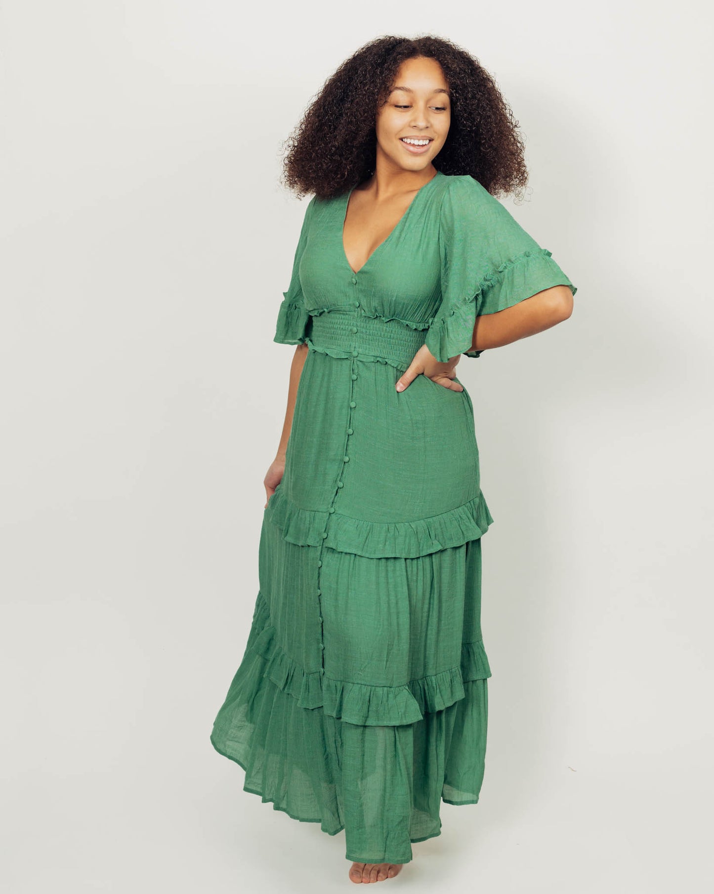 Harlow Dress || Green