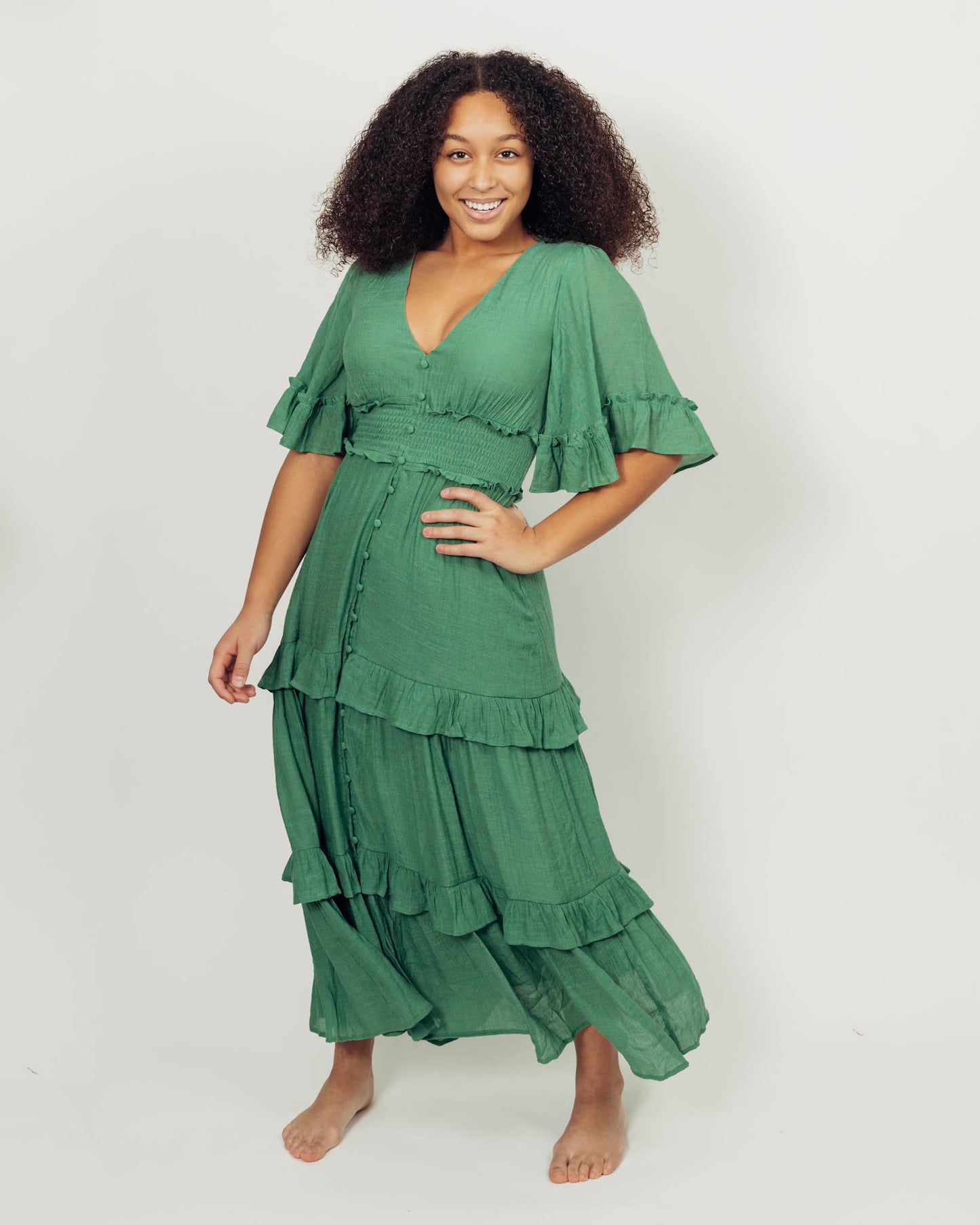 Harlow Dress || Green