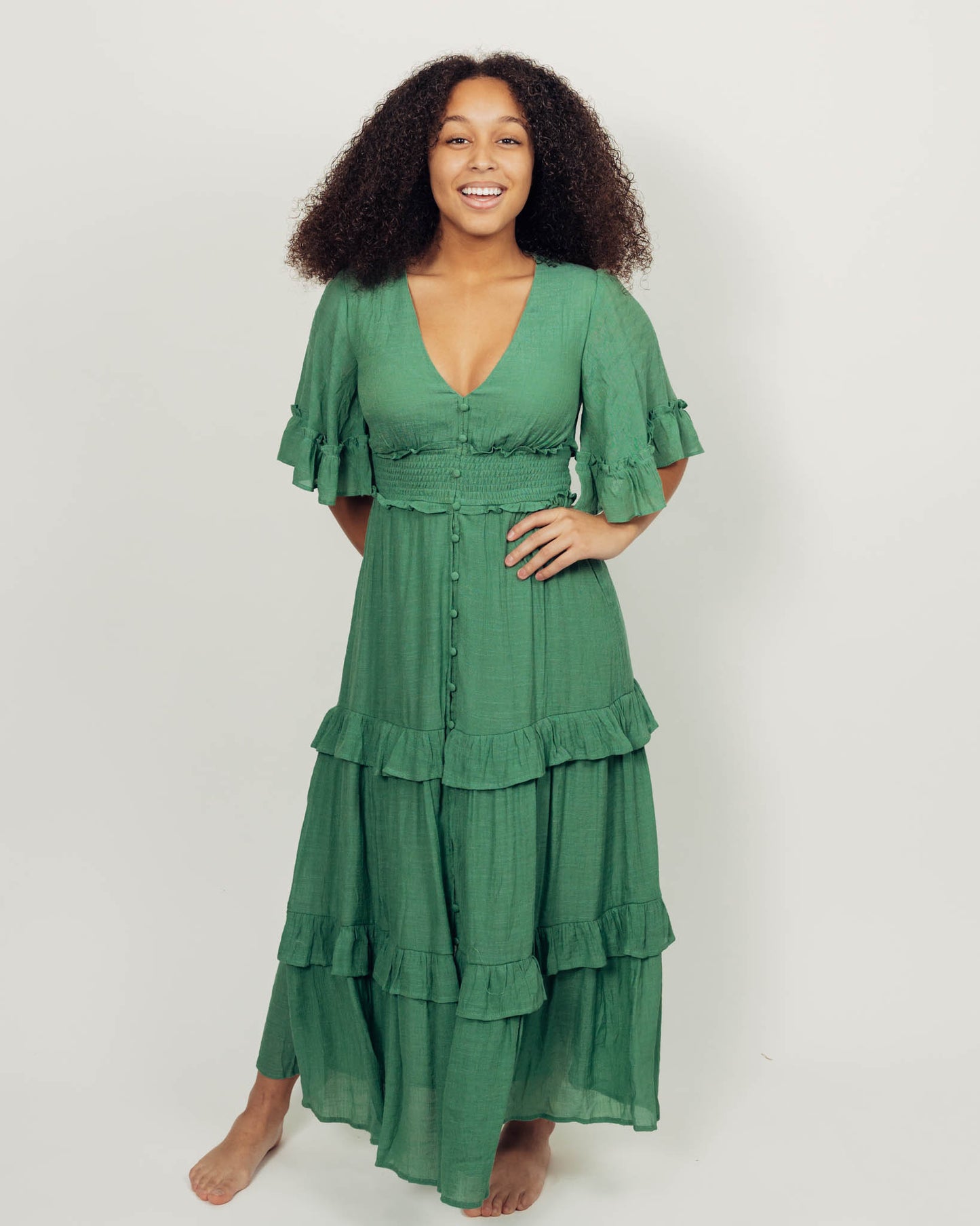 Harlow Dress || Green