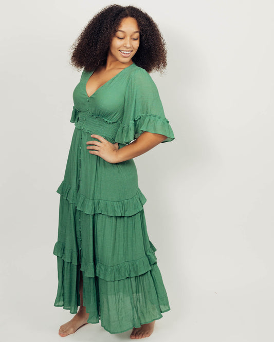 Harlow Dress || Green