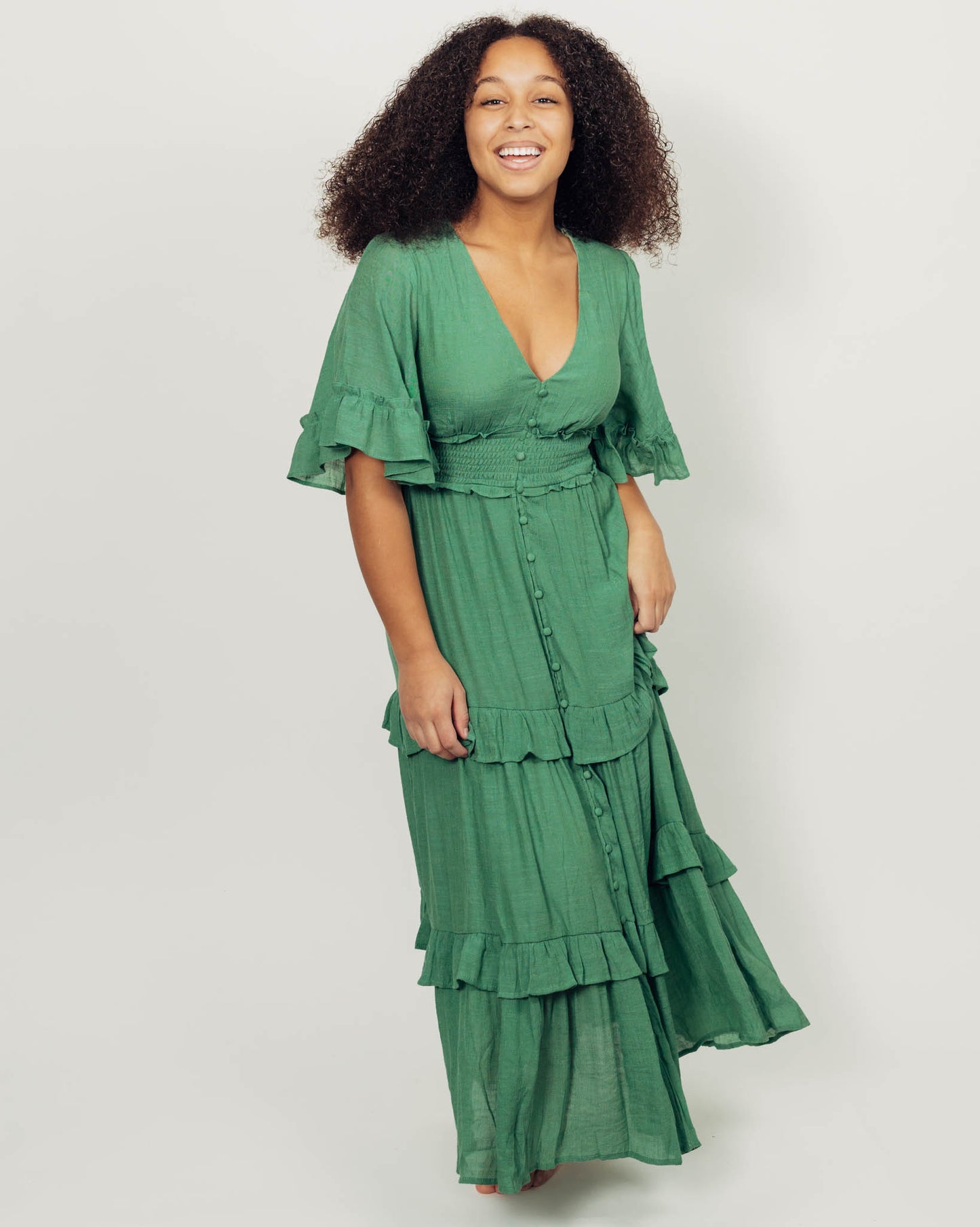 Harlow Dress || Green