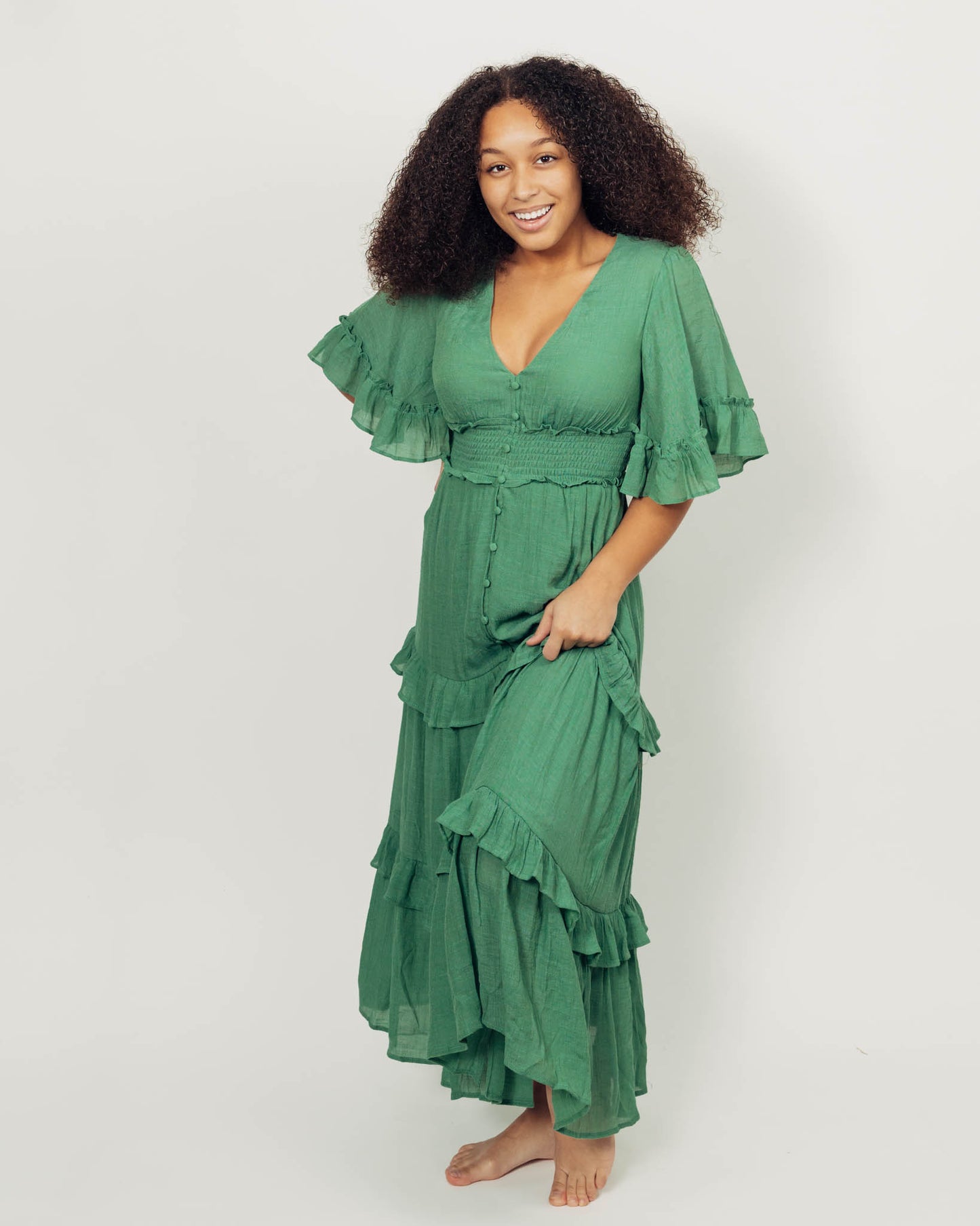 Harlow Dress || Green