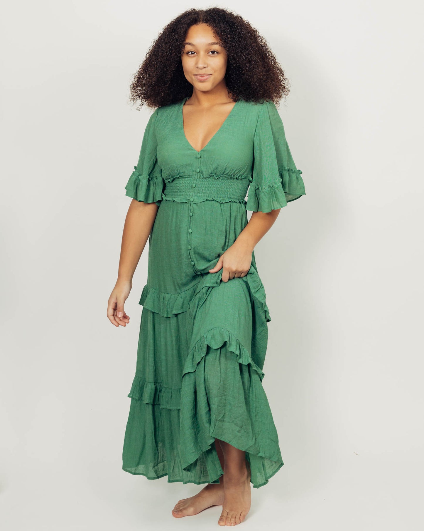Harlow Dress || Green