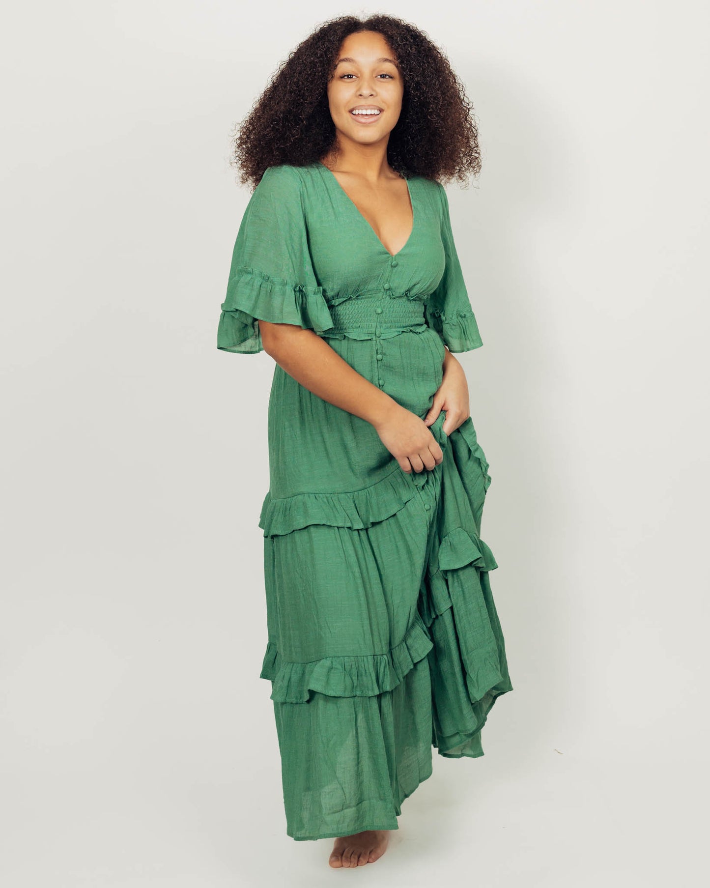 Harlow Dress || Green