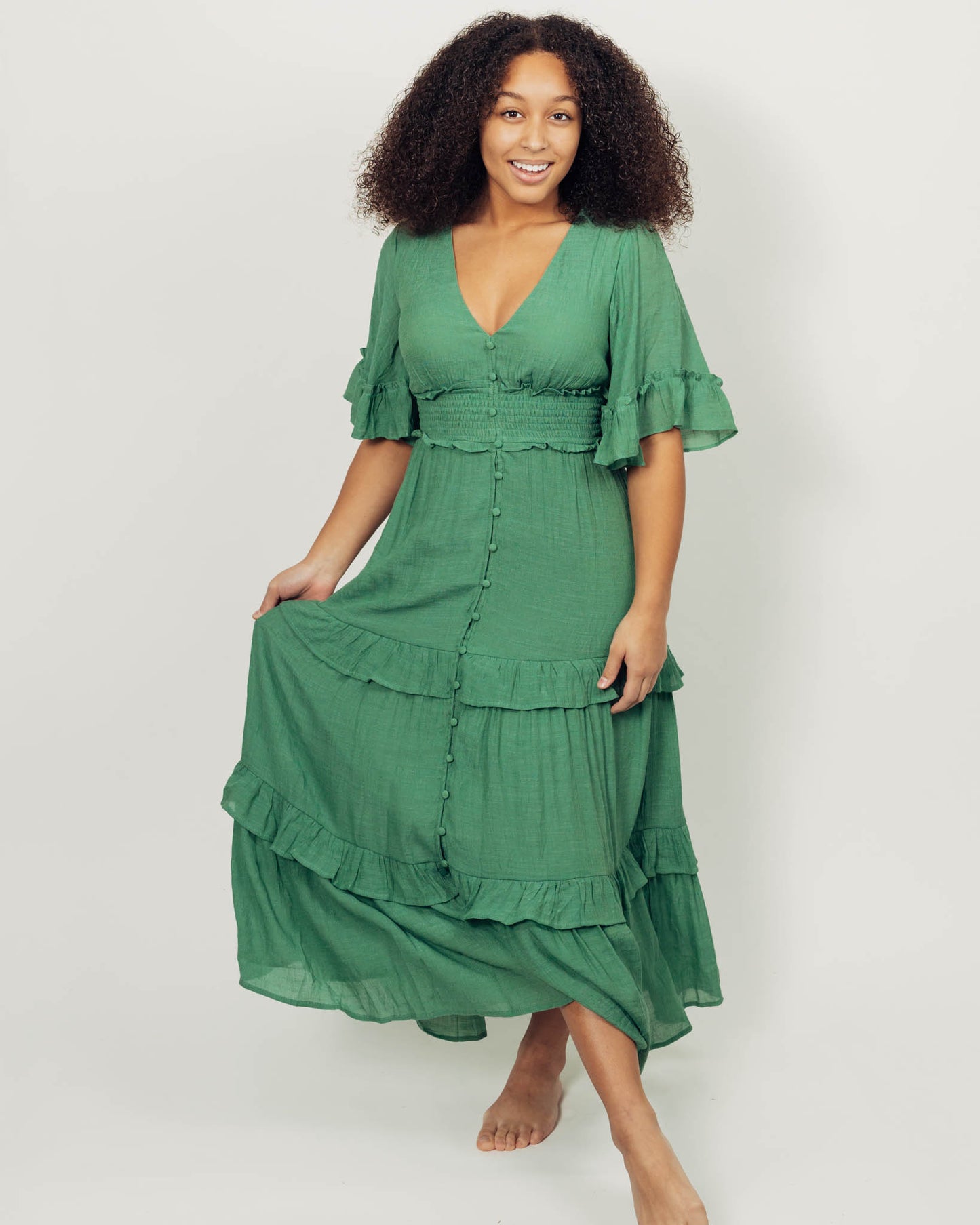 Harlow Dress || Green