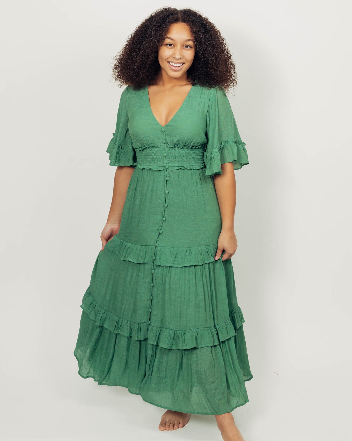 Harlow Dress || Green