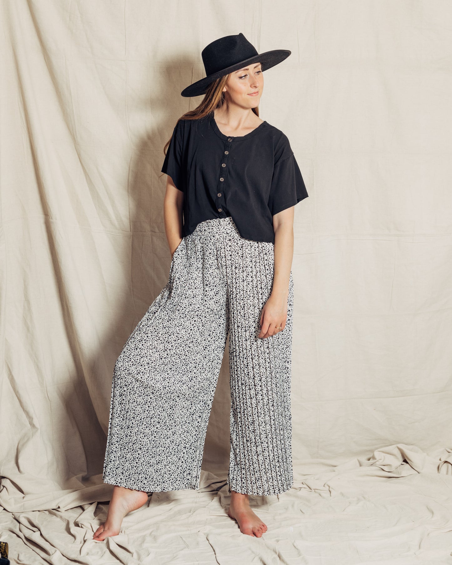 Valerie Pants || Black + White